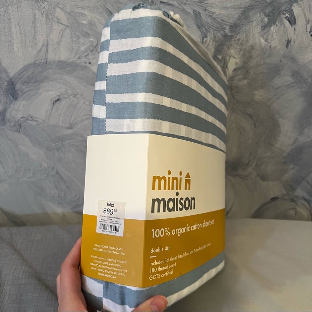Mini Maison 100% organic cotton sheet set - Picture 2 of 2